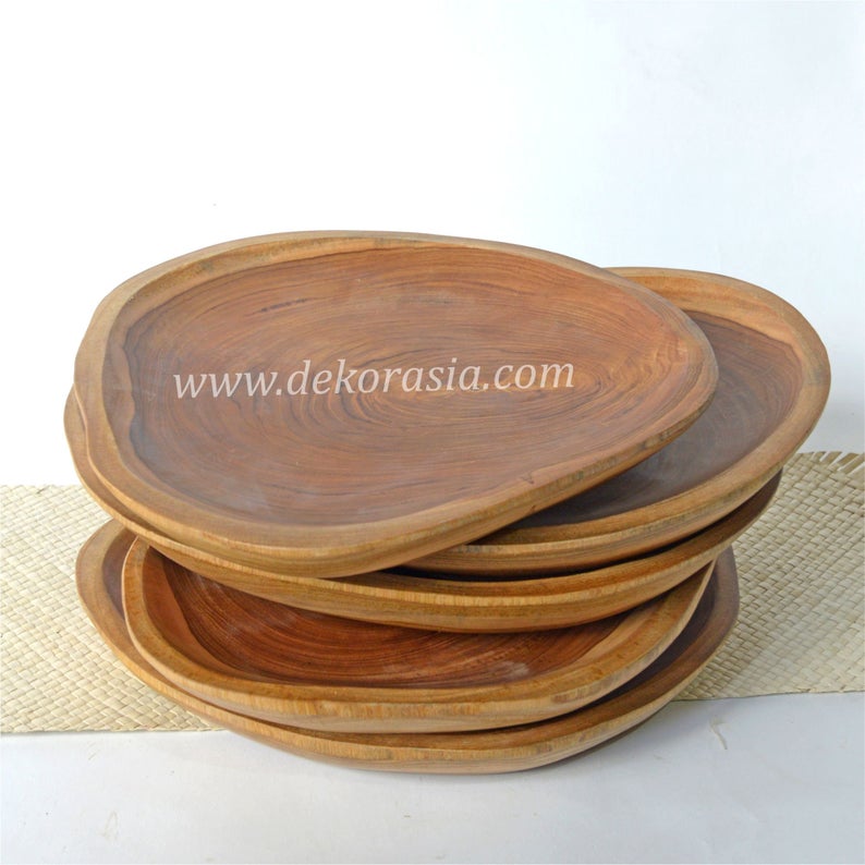 Teak Wood Tray Natural Shape | Kitchen Tools | Wooden